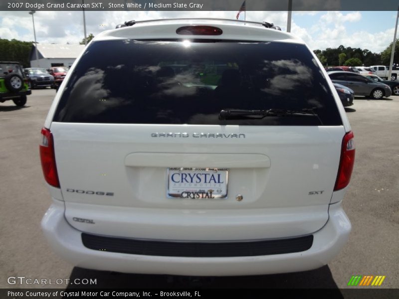 Stone White / Medium Slate Gray 2007 Dodge Grand Caravan SXT