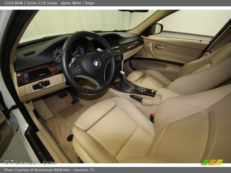 Alpine White / Beige 2009 BMW 3 Series 328i Sedan