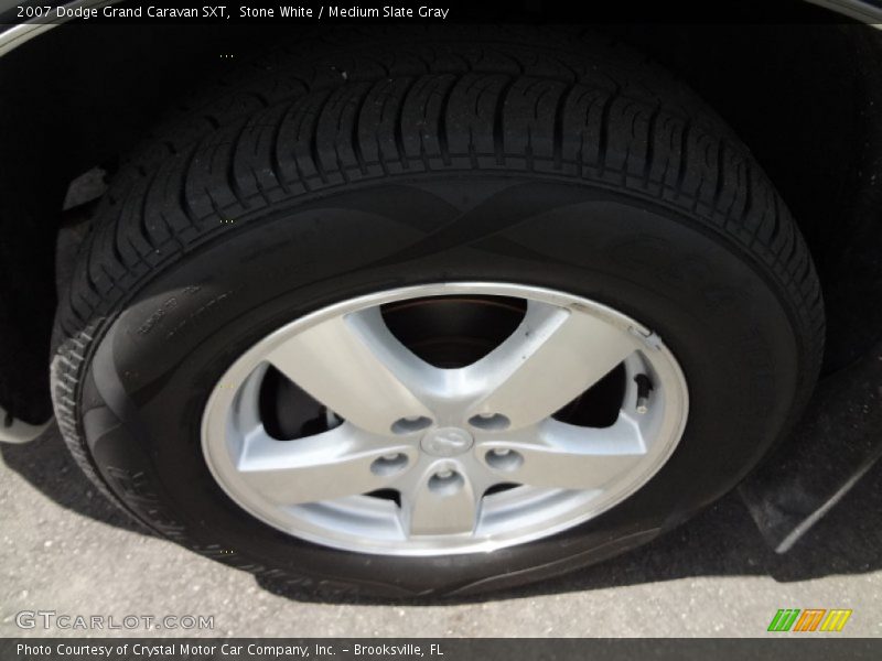 Stone White / Medium Slate Gray 2007 Dodge Grand Caravan SXT