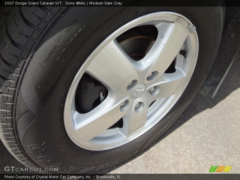Stone White / Medium Slate Gray 2007 Dodge Grand Caravan SXT