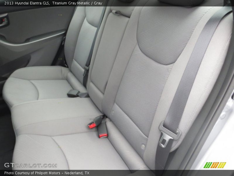 Rear Seat of 2013 Elantra GLS