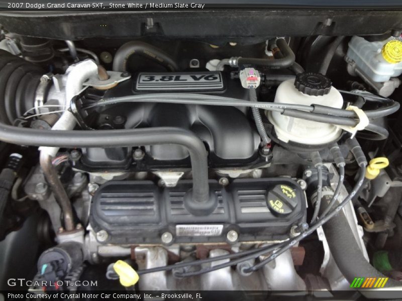 Stone White / Medium Slate Gray 2007 Dodge Grand Caravan SXT