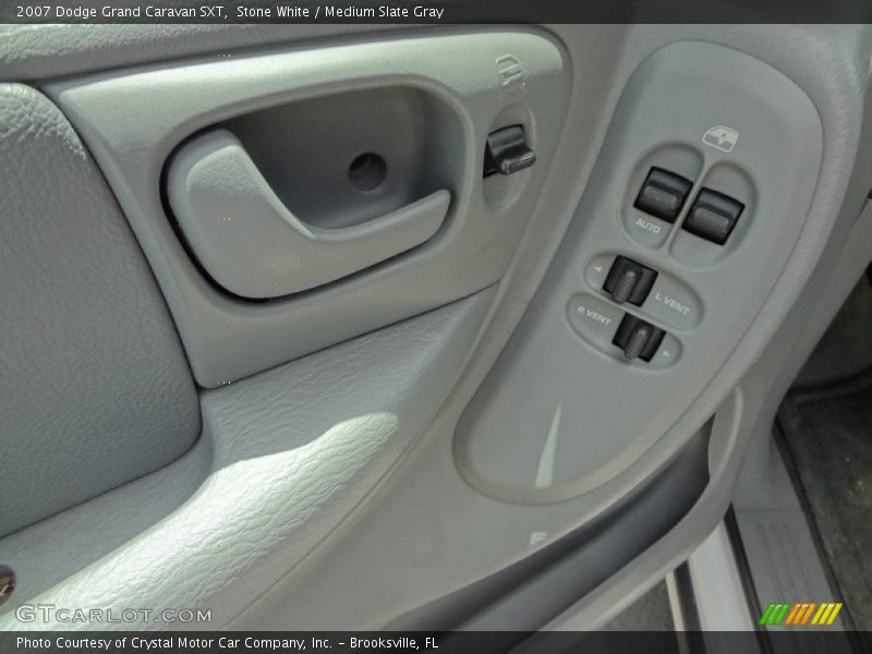 Stone White / Medium Slate Gray 2007 Dodge Grand Caravan SXT