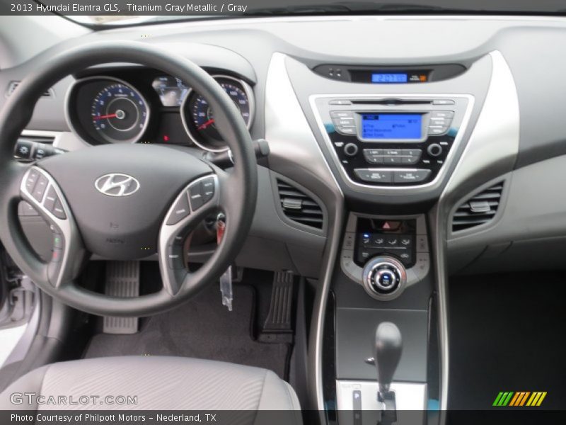 Dashboard of 2013 Elantra GLS