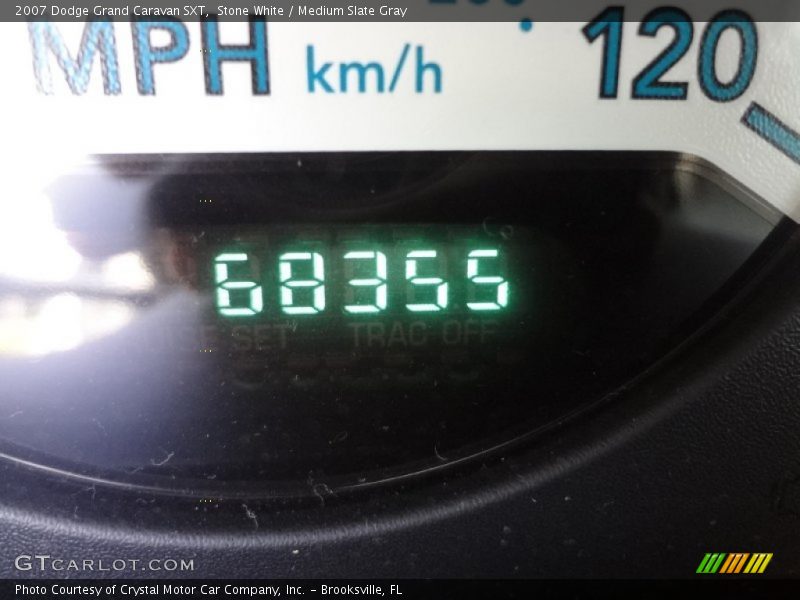 Stone White / Medium Slate Gray 2007 Dodge Grand Caravan SXT
