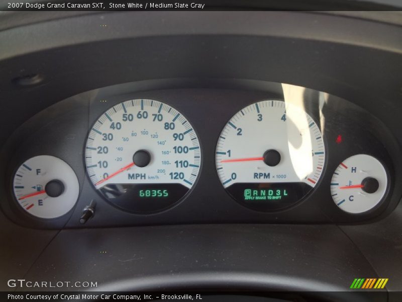 Stone White / Medium Slate Gray 2007 Dodge Grand Caravan SXT
