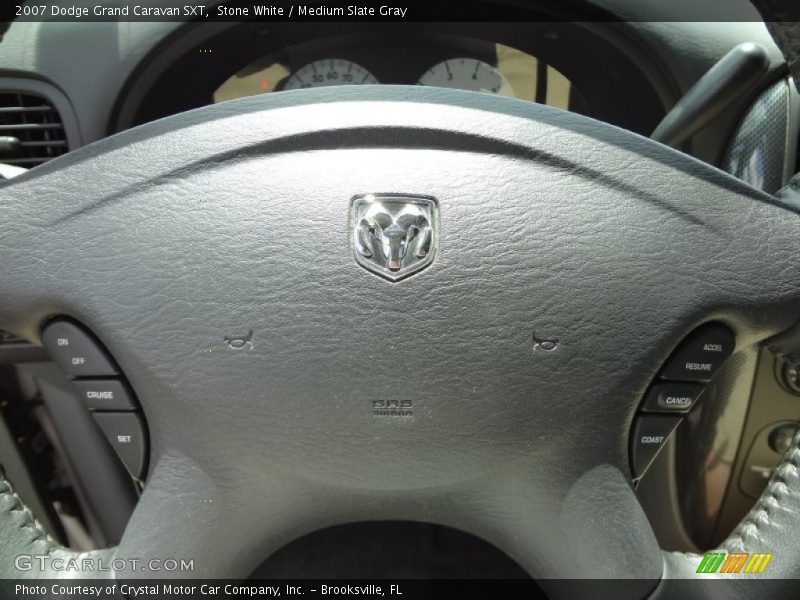 Stone White / Medium Slate Gray 2007 Dodge Grand Caravan SXT