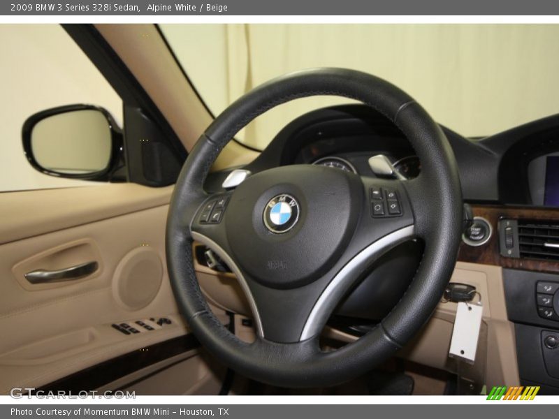 Alpine White / Beige 2009 BMW 3 Series 328i Sedan