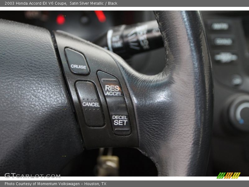 Satin Silver Metallic / Black 2003 Honda Accord EX V6 Coupe