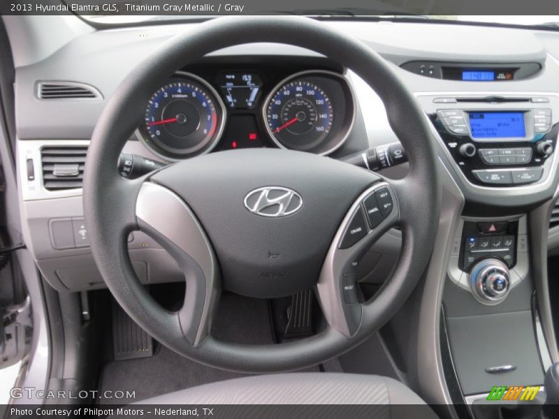 Titanium Gray Metallic / Gray 2013 Hyundai Elantra GLS