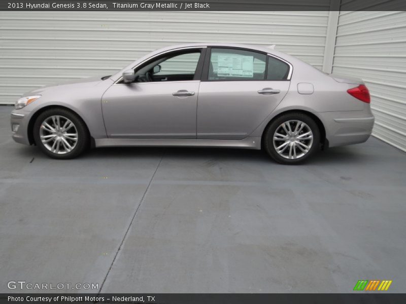 Titanium Gray Metallic / Jet Black 2013 Hyundai Genesis 3.8 Sedan