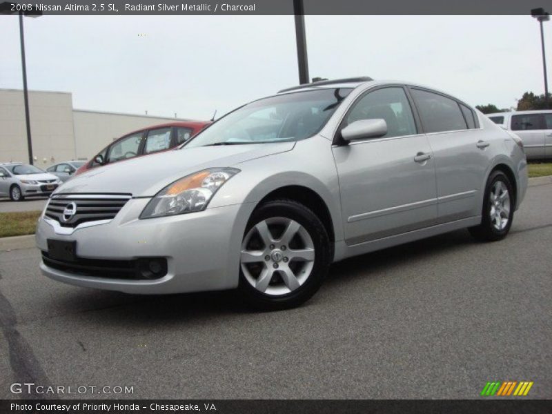 Radiant Silver Metallic / Charcoal 2008 Nissan Altima 2.5 SL