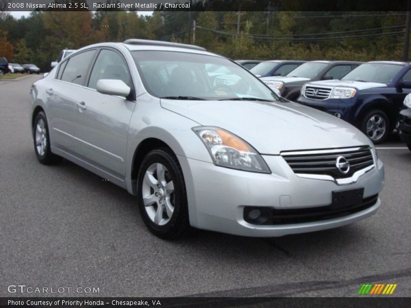 Radiant Silver Metallic / Charcoal 2008 Nissan Altima 2.5 SL