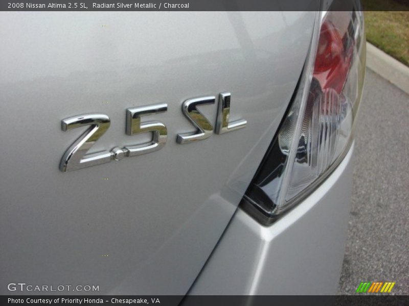 Radiant Silver Metallic / Charcoal 2008 Nissan Altima 2.5 SL