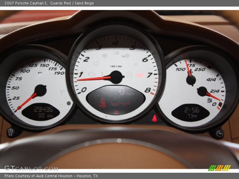 Guards Red / Sand Beige 2007 Porsche Cayman S