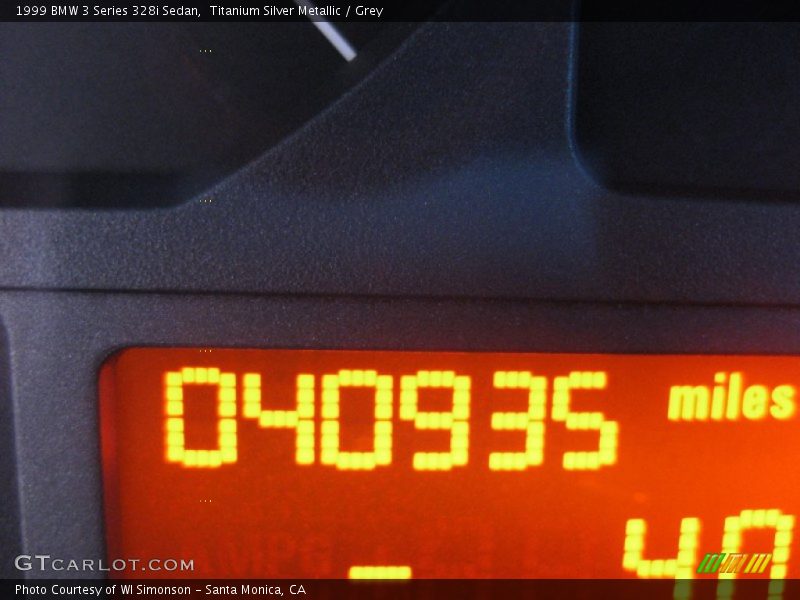 Titanium Silver Metallic / Grey 1999 BMW 3 Series 328i Sedan