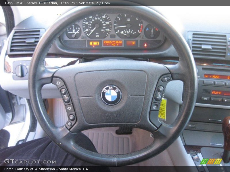 Titanium Silver Metallic / Grey 1999 BMW 3 Series 328i Sedan