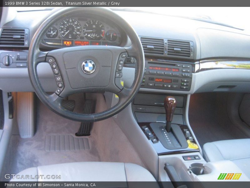 Titanium Silver Metallic / Grey 1999 BMW 3 Series 328i Sedan