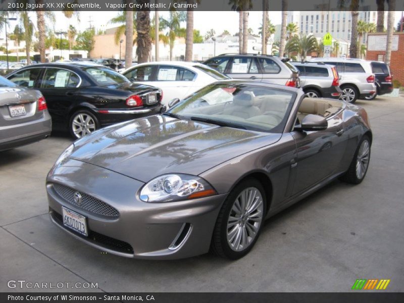 Vapour Grey Metallic / Caramel 2010 Jaguar XK XK Convertible