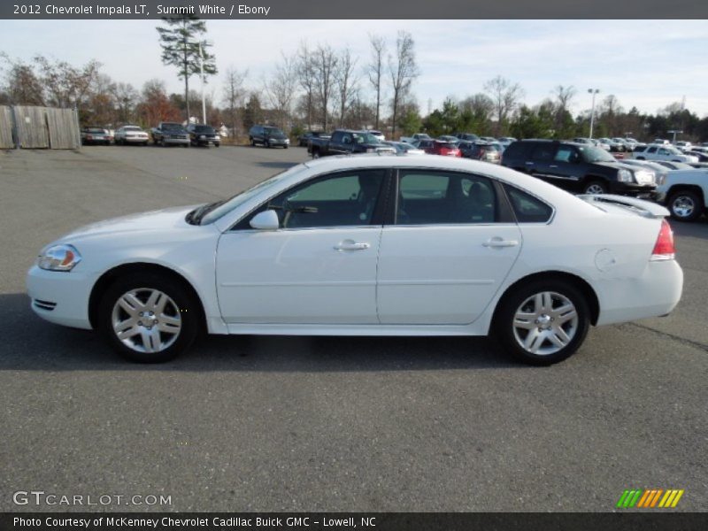 Summit White / Ebony 2012 Chevrolet Impala LT