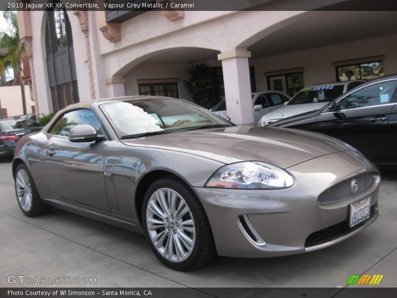 Vapour Grey Metallic / Caramel 2010 Jaguar XK XK Convertible