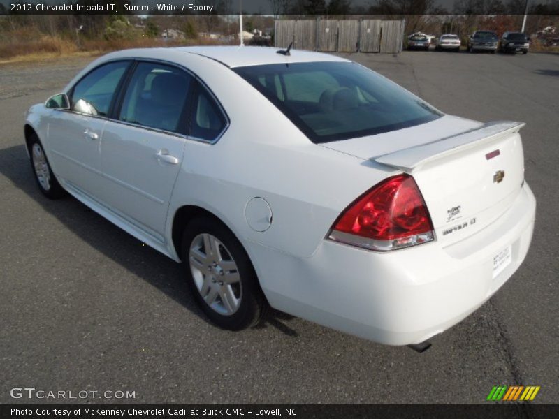 Summit White / Ebony 2012 Chevrolet Impala LT