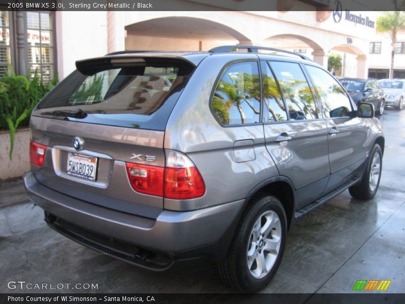 Sterling Grey Metallic / Black 2005 BMW X5 3.0i