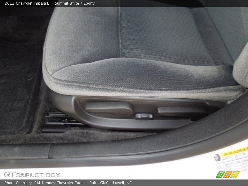 Summit White / Ebony 2012 Chevrolet Impala LT