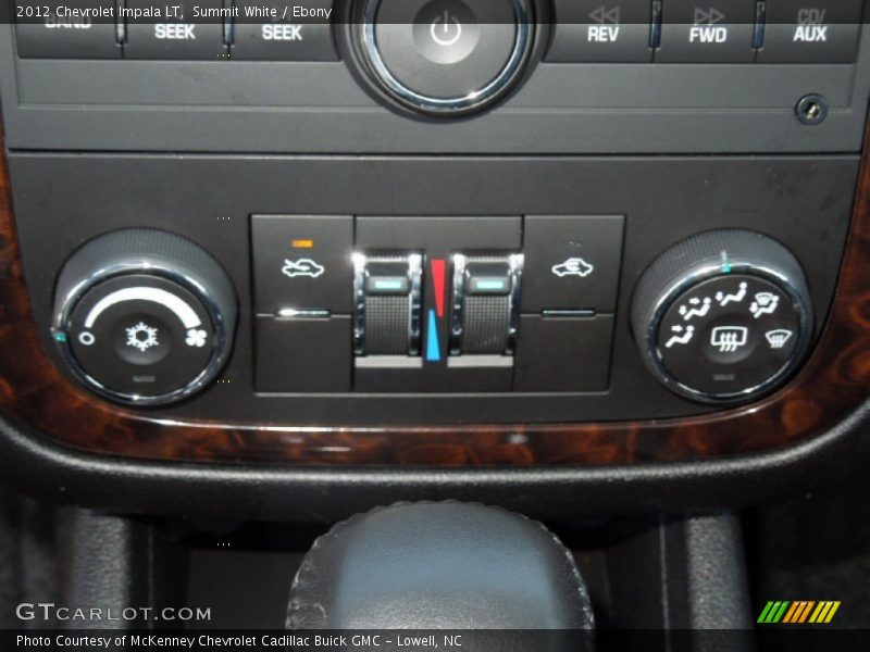 Summit White / Ebony 2012 Chevrolet Impala LT