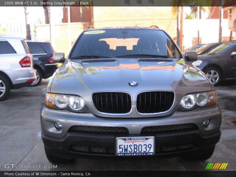 Sterling Grey Metallic / Black 2005 BMW X5 3.0i