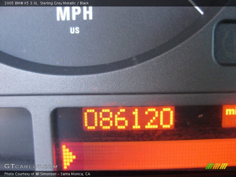 Sterling Grey Metallic / Black 2005 BMW X5 3.0i