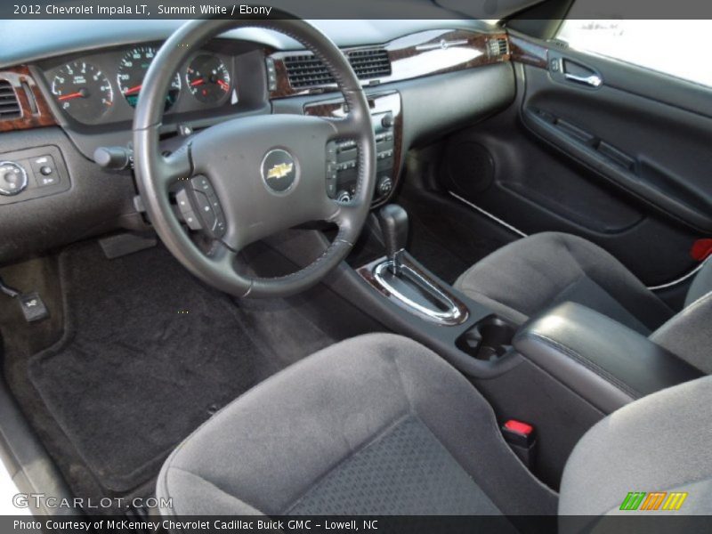 Summit White / Ebony 2012 Chevrolet Impala LT