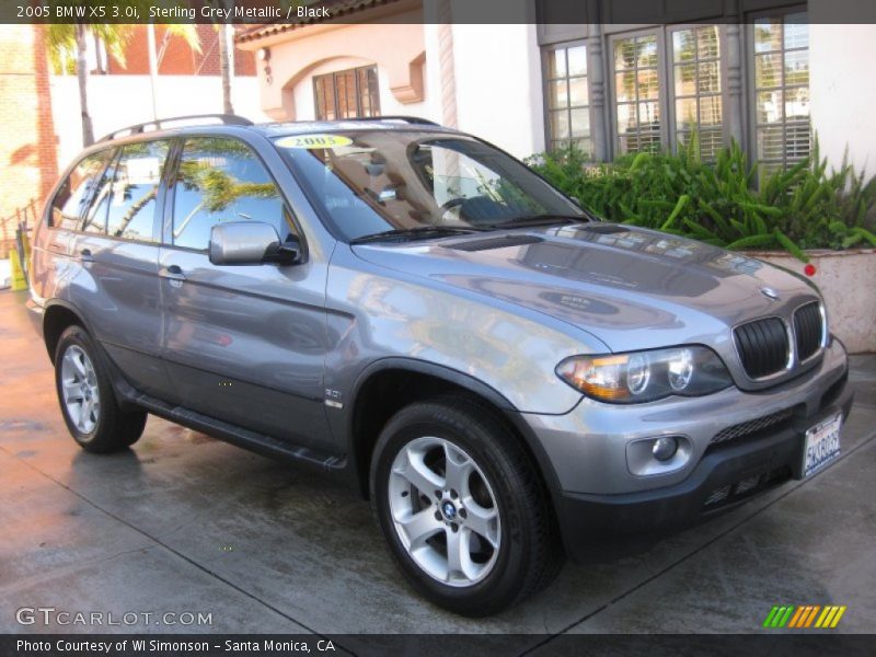 Sterling Grey Metallic / Black 2005 BMW X5 3.0i