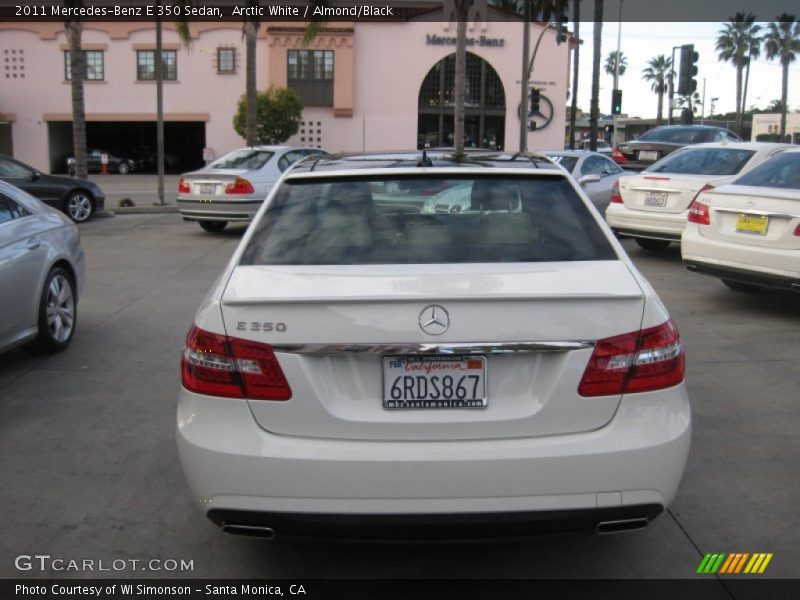 Arctic White / Almond/Black 2011 Mercedes-Benz E 350 Sedan