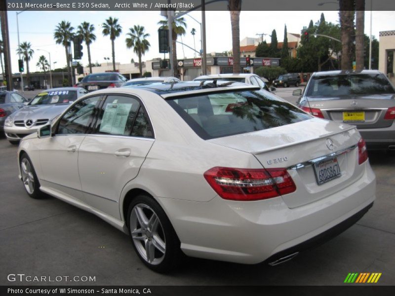 Arctic White / Almond/Black 2011 Mercedes-Benz E 350 Sedan