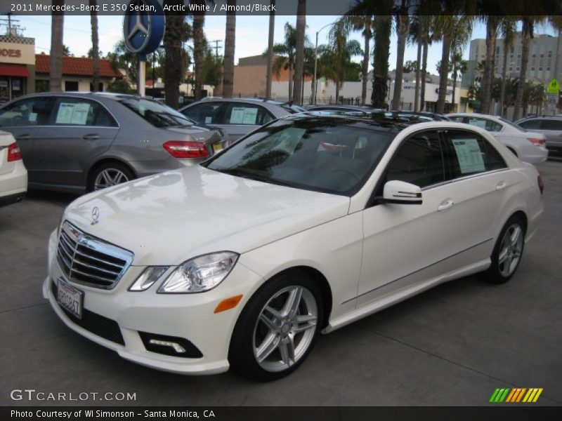 Arctic White / Almond/Black 2011 Mercedes-Benz E 350 Sedan