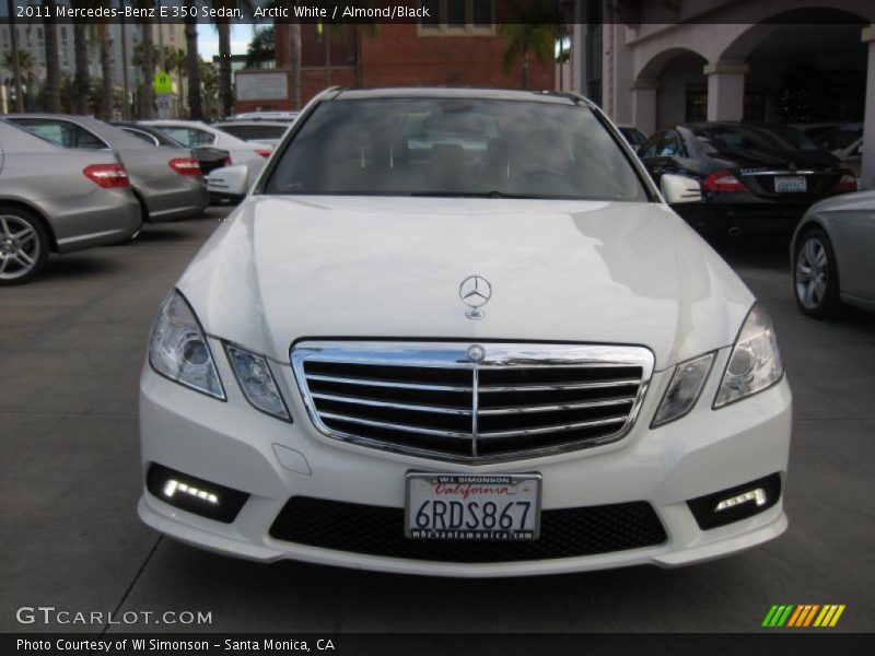 Arctic White / Almond/Black 2011 Mercedes-Benz E 350 Sedan