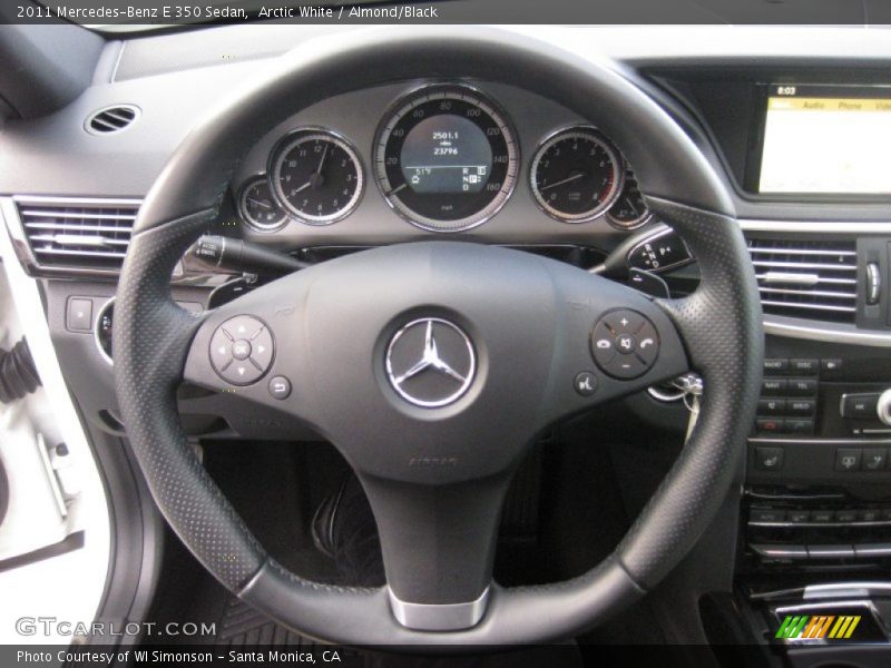 Arctic White / Almond/Black 2011 Mercedes-Benz E 350 Sedan