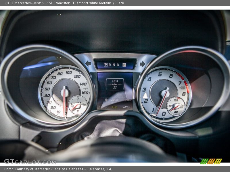 Diamond White Metallic / Black 2013 Mercedes-Benz SL 550 Roadster