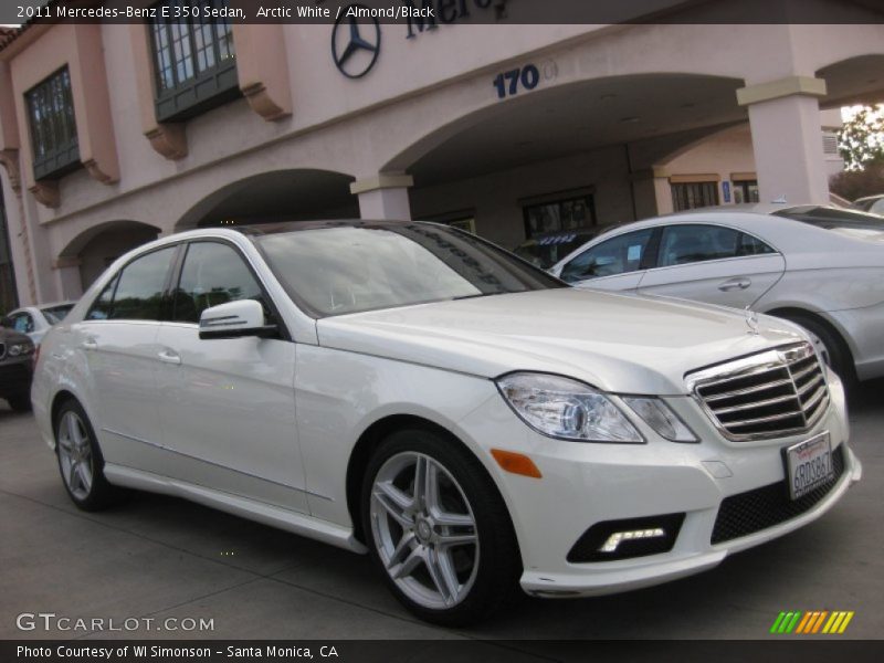 Arctic White / Almond/Black 2011 Mercedes-Benz E 350 Sedan