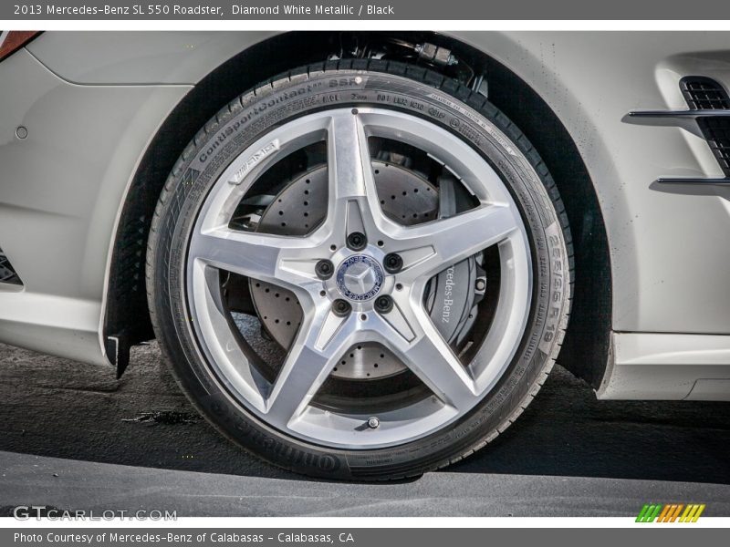 Diamond White Metallic / Black 2013 Mercedes-Benz SL 550 Roadster