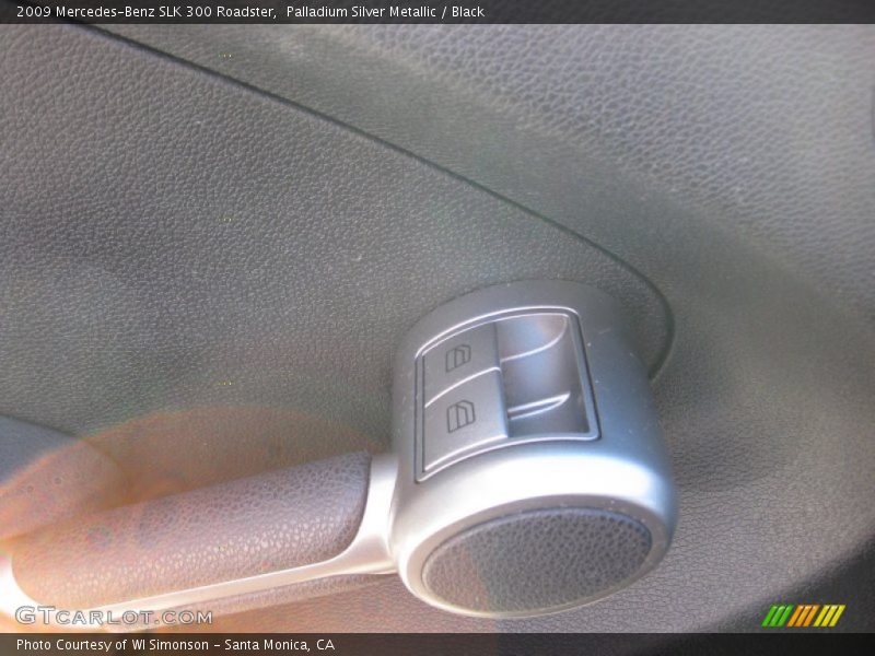 Palladium Silver Metallic / Black 2009 Mercedes-Benz SLK 300 Roadster