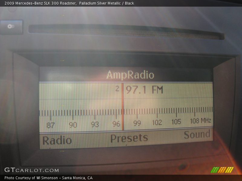 Palladium Silver Metallic / Black 2009 Mercedes-Benz SLK 300 Roadster