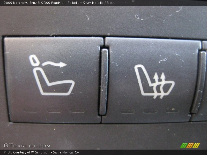 Palladium Silver Metallic / Black 2009 Mercedes-Benz SLK 300 Roadster