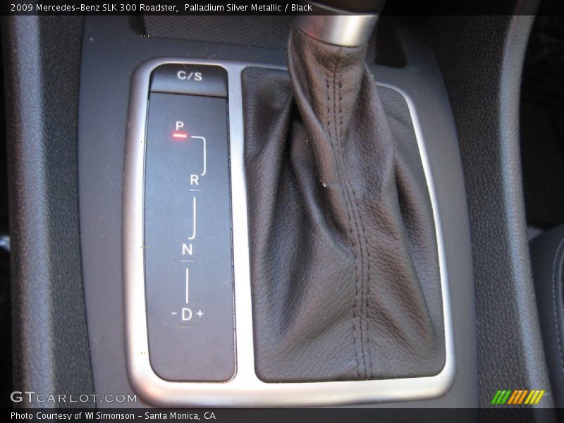 Palladium Silver Metallic / Black 2009 Mercedes-Benz SLK 300 Roadster