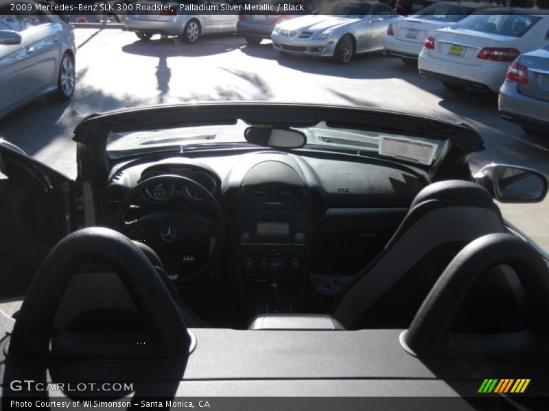 Palladium Silver Metallic / Black 2009 Mercedes-Benz SLK 300 Roadster