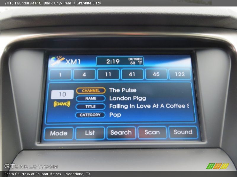 Black Onyx Pearl / Graphite Black 2013 Hyundai Azera