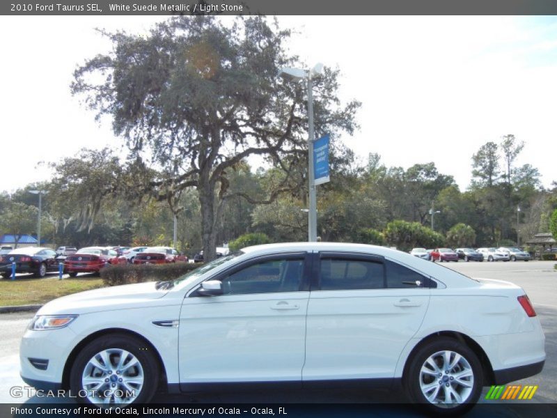 White Suede Metallic / Light Stone 2010 Ford Taurus SEL