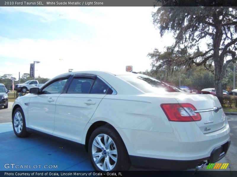 White Suede Metallic / Light Stone 2010 Ford Taurus SEL