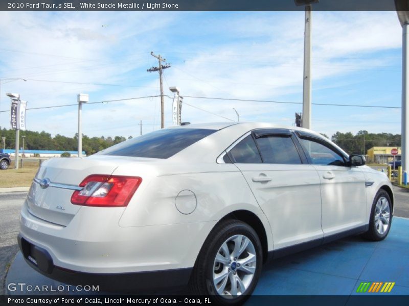 White Suede Metallic / Light Stone 2010 Ford Taurus SEL